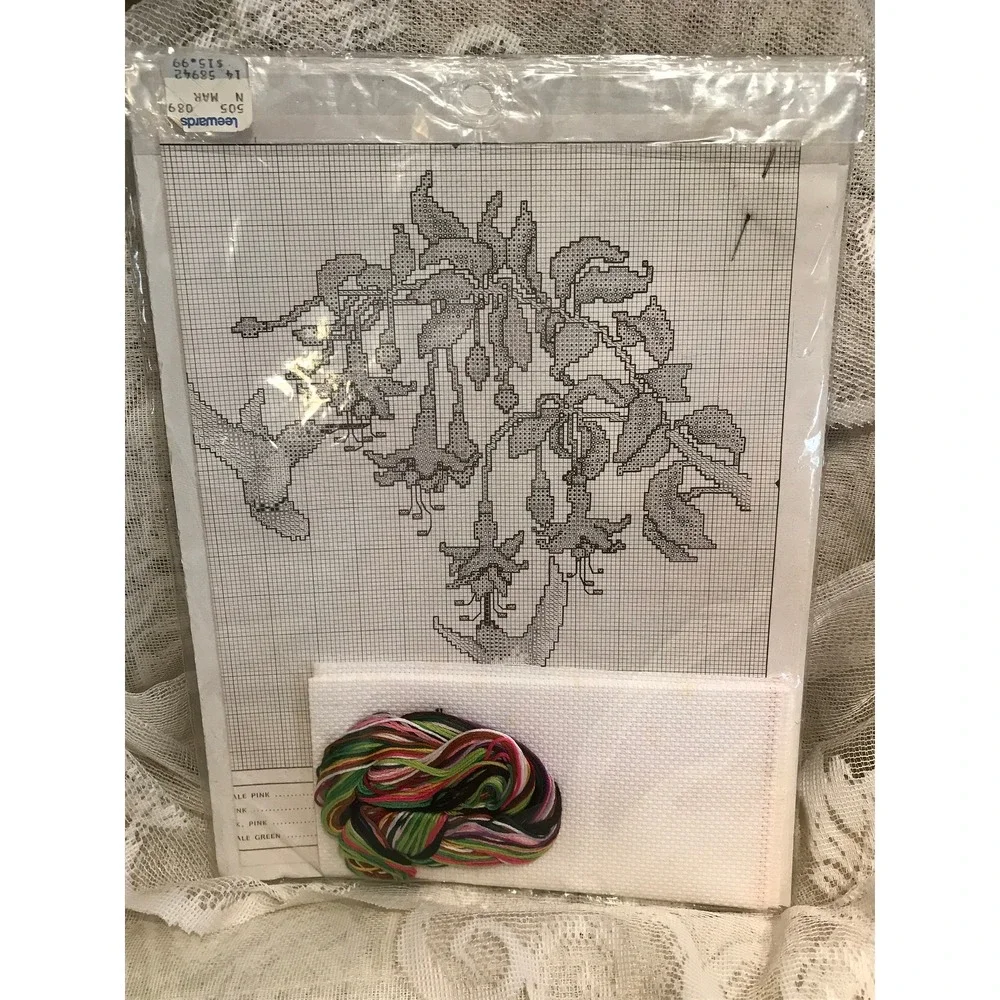Vintage 1988 Hummingbirds Cross Stitch Kit: Monarch Horizons CS66